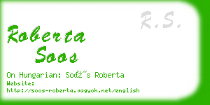 roberta soos business card